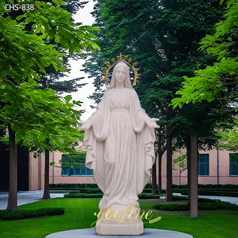 Virgin Mary marble Statue