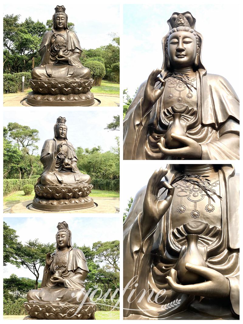 bronze Guanyin sculpture-YouFine Sculpture