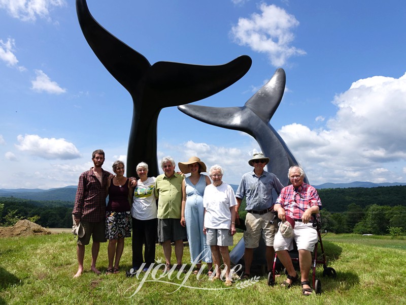 bronze dolphin sculpture-YouFine Sculpture