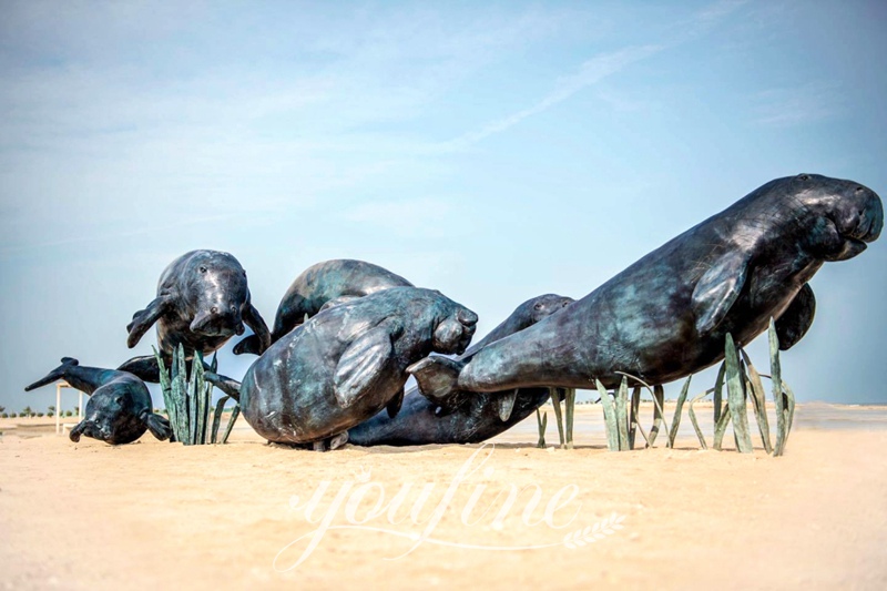 bronze dugong statue-YouFine Sculpture