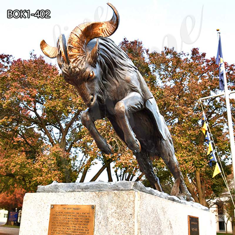 Large Bronze Goat Statue Outdoor Yard Art for Sale BOK1402 YouFine