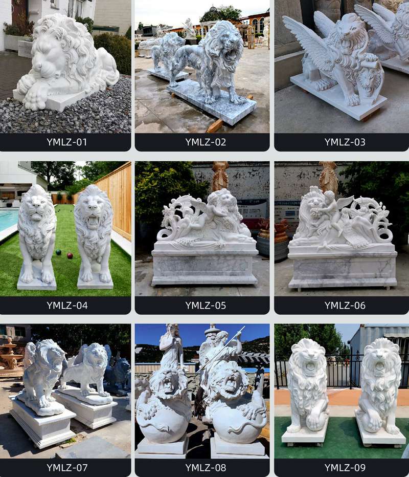lion statues for driveway - YouFine Sculpture