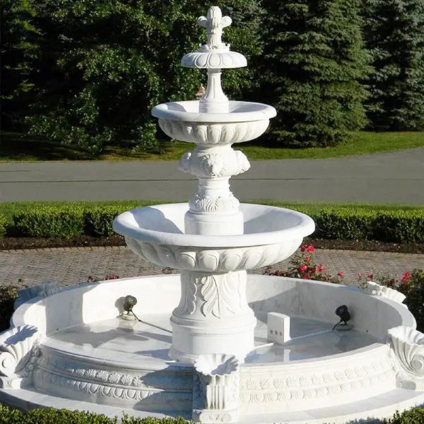 Large Tiered Versailles White Marble Fountain for Outdoor MOK1137