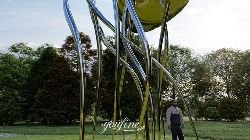 metal jellyfish sculpture - YouFine Sculpture