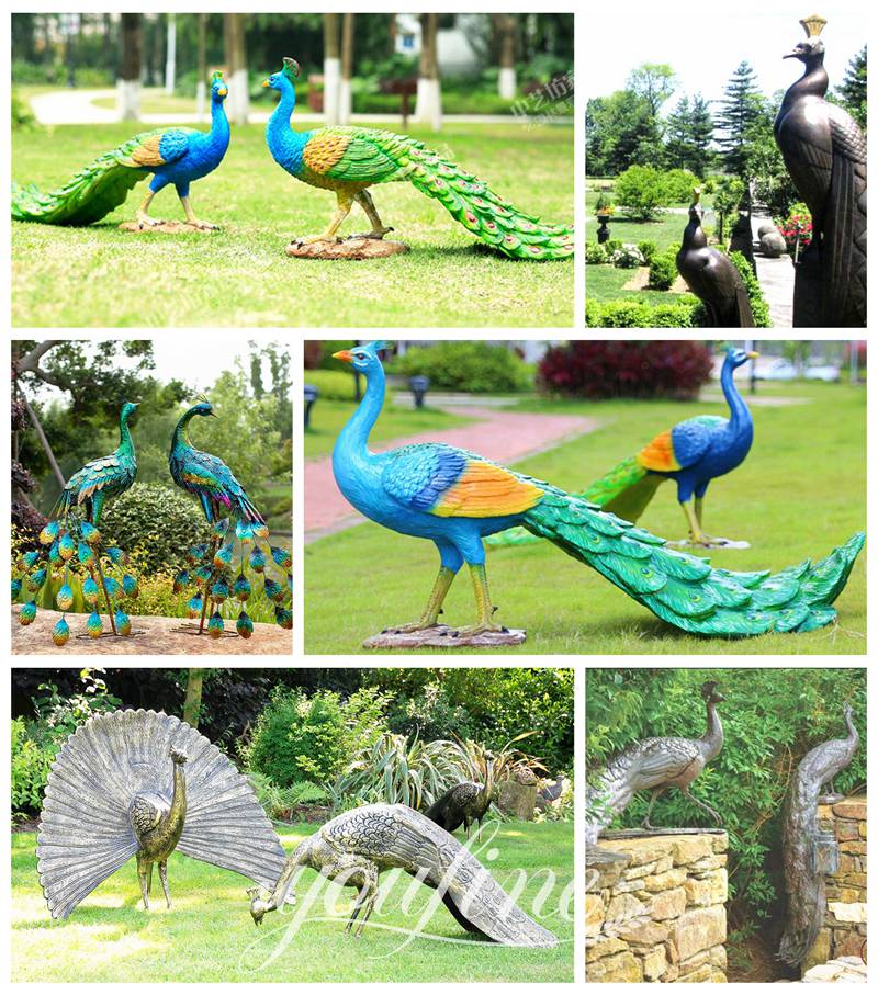 peacock sculpture for garden-YouFine Sculpture