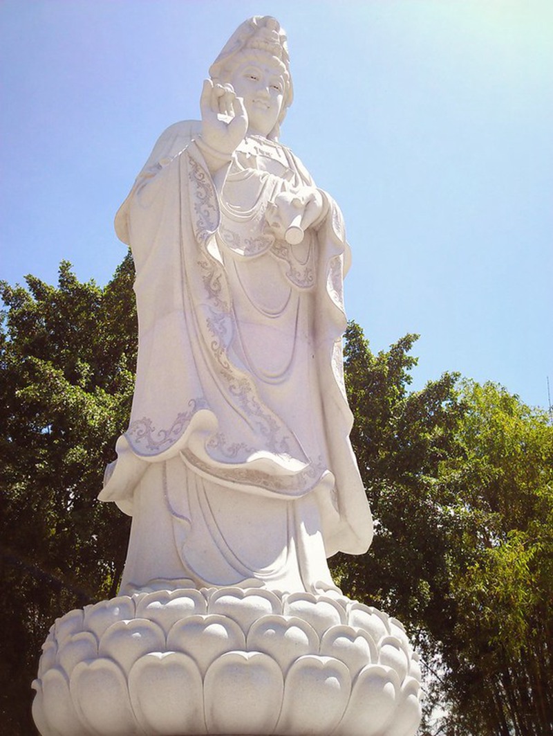 white guanyin statue - YouFine Sculpture