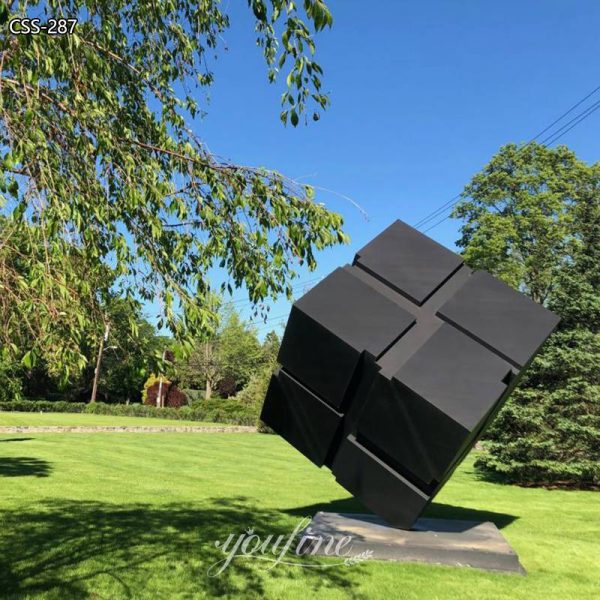 Advanced Metal Rubik's Cube Sculpture Outdoor Decor
