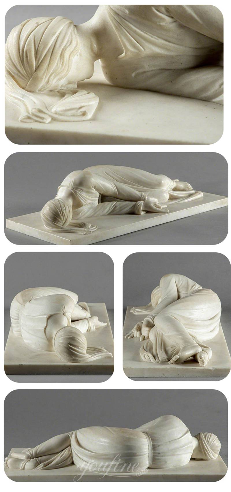 Baroque Style Stefano Maderno Marble Saint Cecilia Sculpture