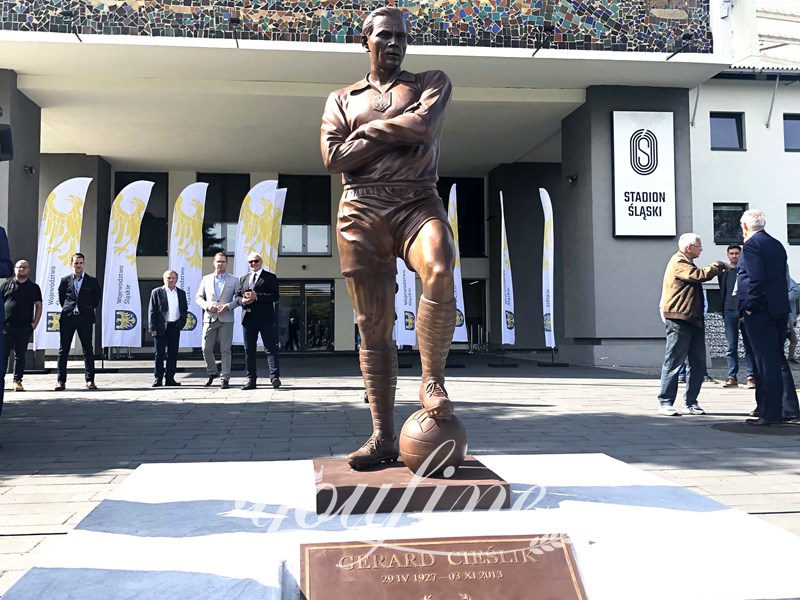 Bronze Footballer Statue