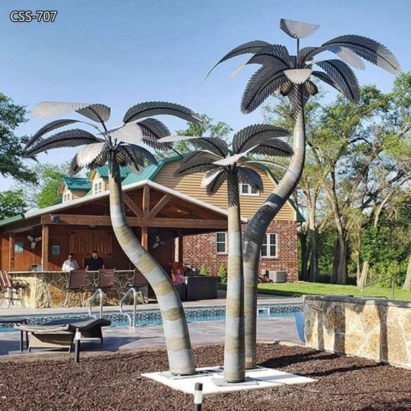 stainless steel palm treeYouFine Sculpture