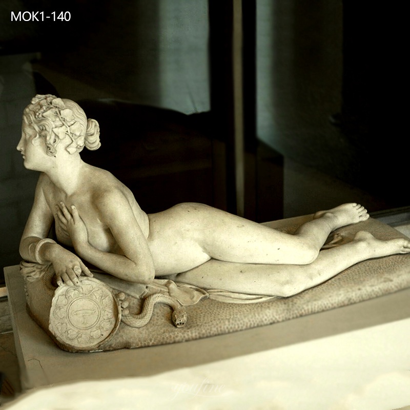 Lorenzo Bartolini Bacchante Marble Female Sculpture