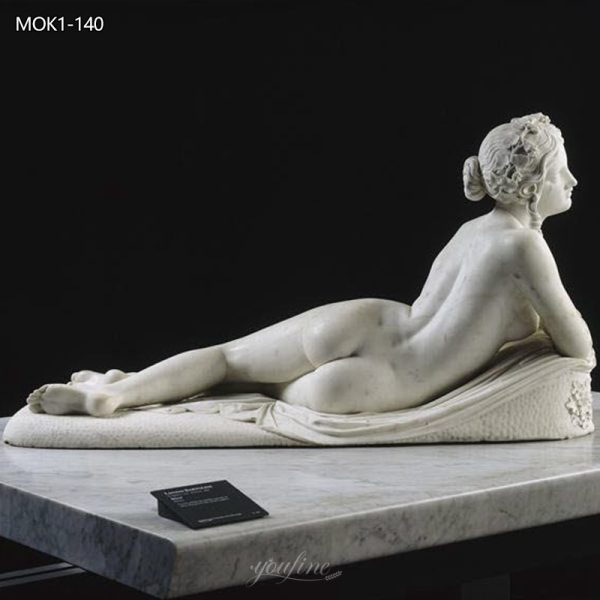 Lorenzo Bartolini Bacchante Marble Female Sculpture