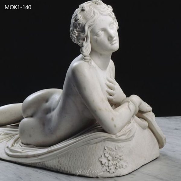 Lorenzo Bartolini marble female sculpture