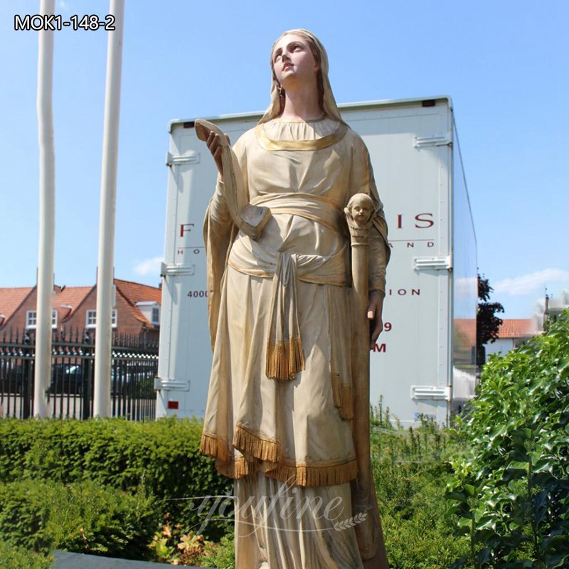 Marble Saint Cecilia Sculpture