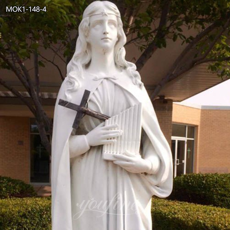 Marble Saint Cecilia Sculpture