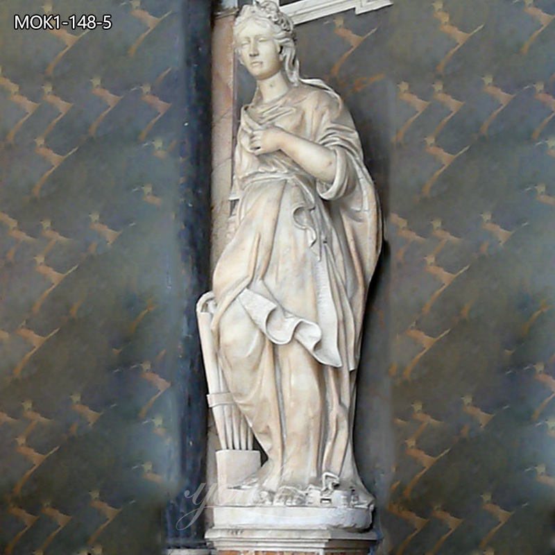 Marble Saint Cecilia Sculpture