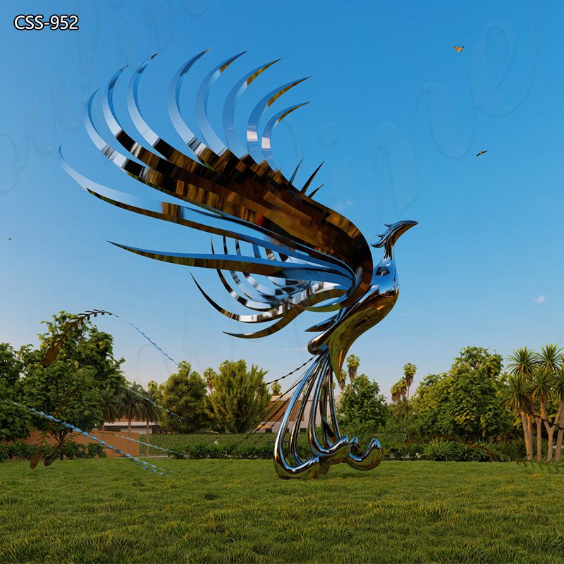 Modern Metal Phoenix Sculpture with Durable Quality for Sale CSS-952