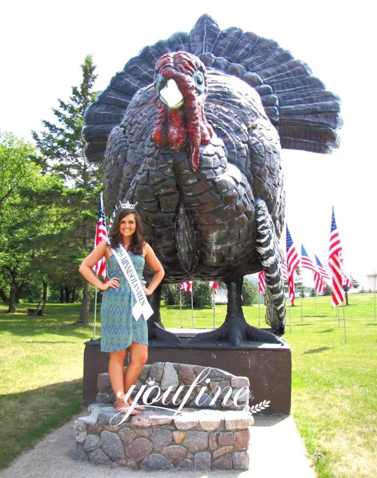 Bronze Worlds Largest Turkey Animal Statue Outdoor Decor for Sale BOK1