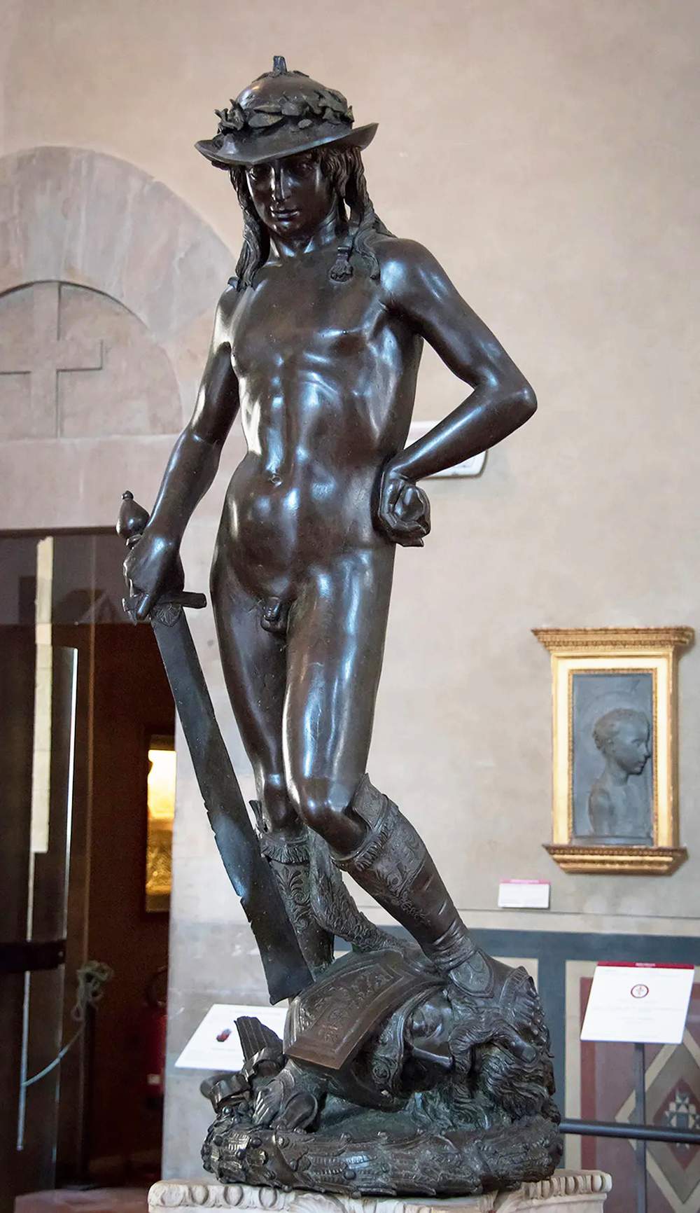 Renaissance bronzen David Donatello standbeeld kunst