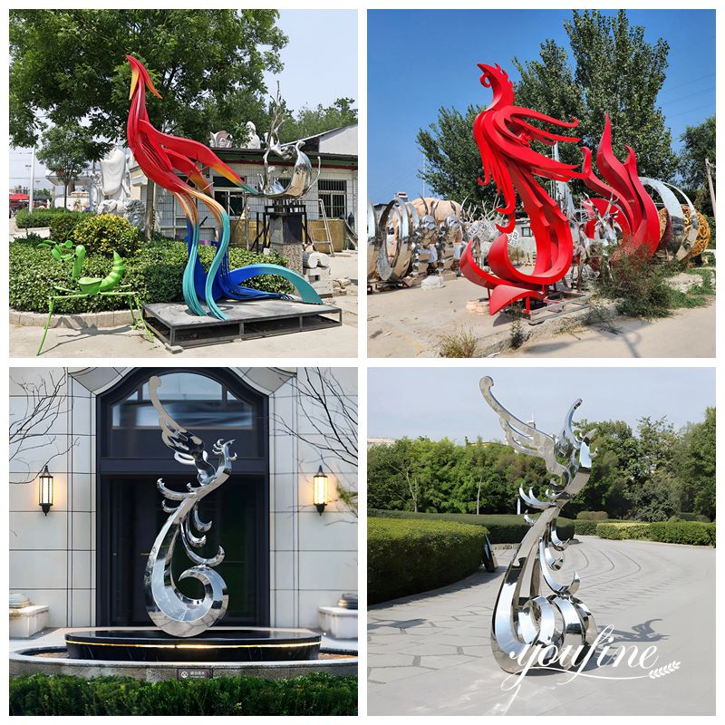 customization options about phoenix sculpture