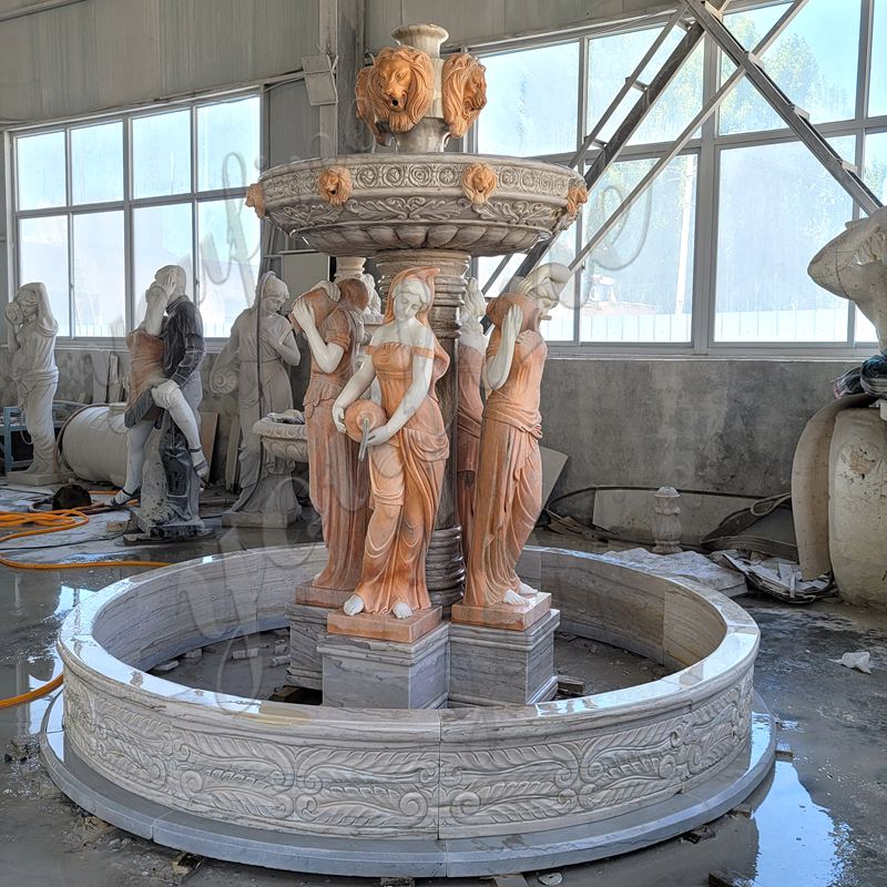 female marble fountain