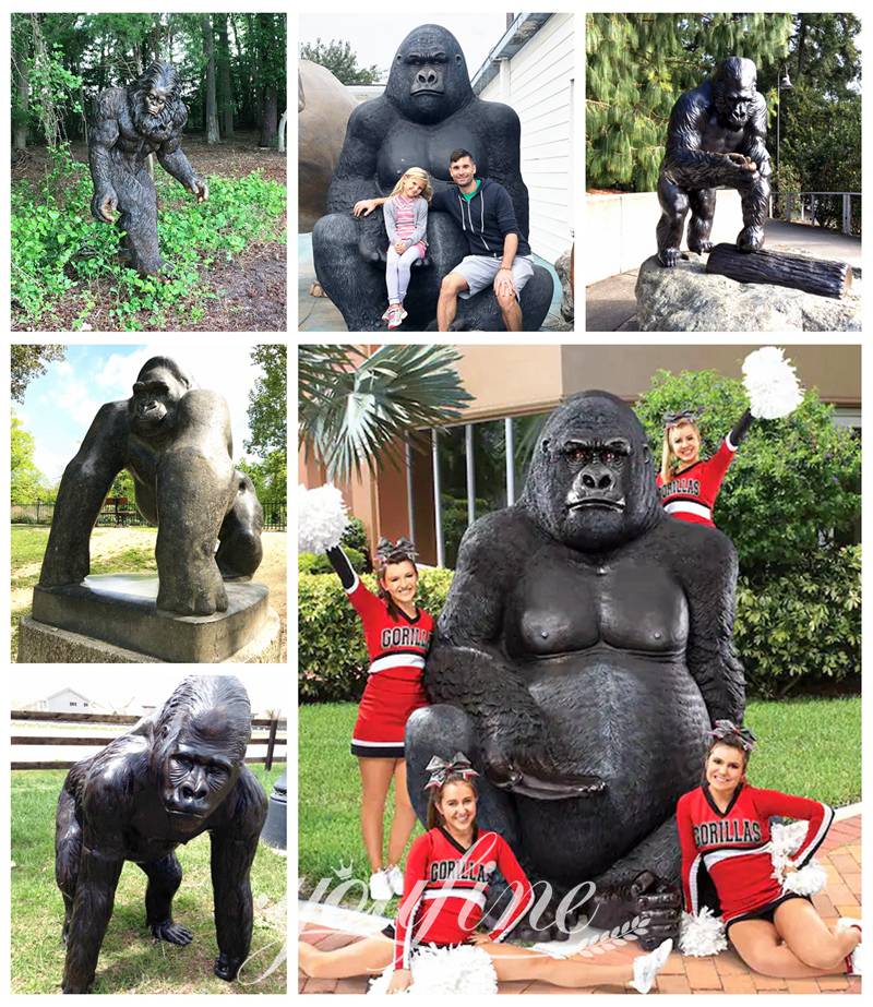 Large Gorilla Statue,Life Size Gorilla Sculpture for Sale