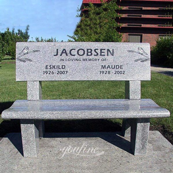 headstone with bench attached