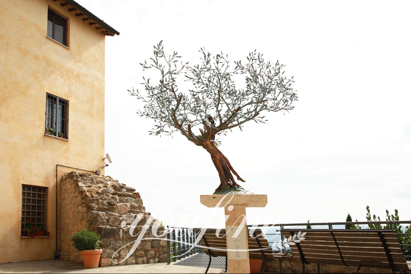 large metal tree sculpture-YouFine Sculpture