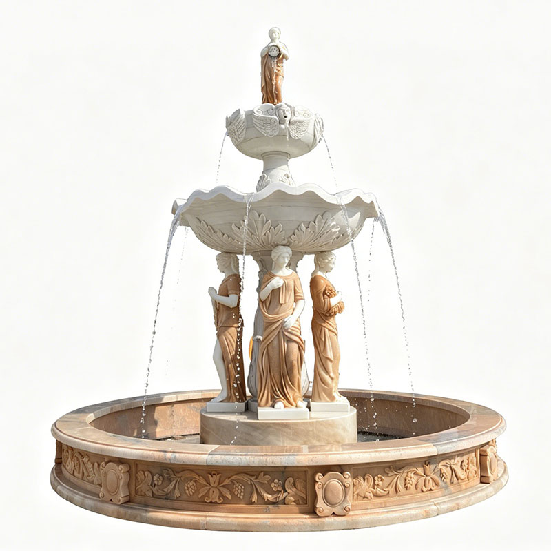 large outdoor water fountain