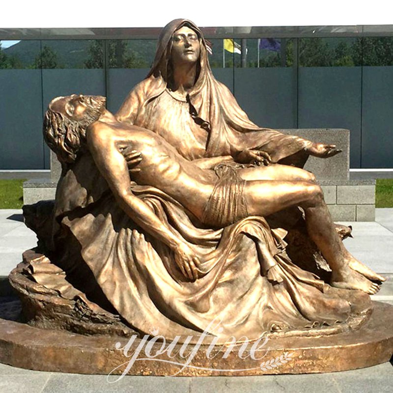 mary holding jesus statue-YouFine Sculpture