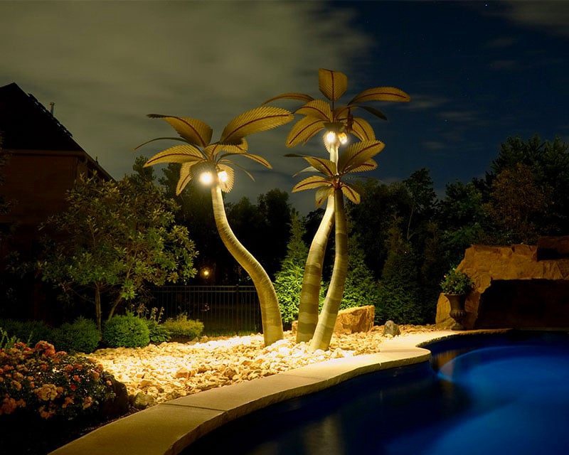 metal palm tree - YouFine Sculpture