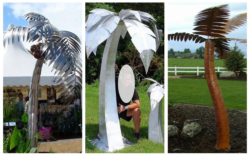 metal palm trees outdoor - YouFine Sculpture