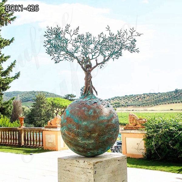 metal tree sculptures outdoor-YouFine Sculpture