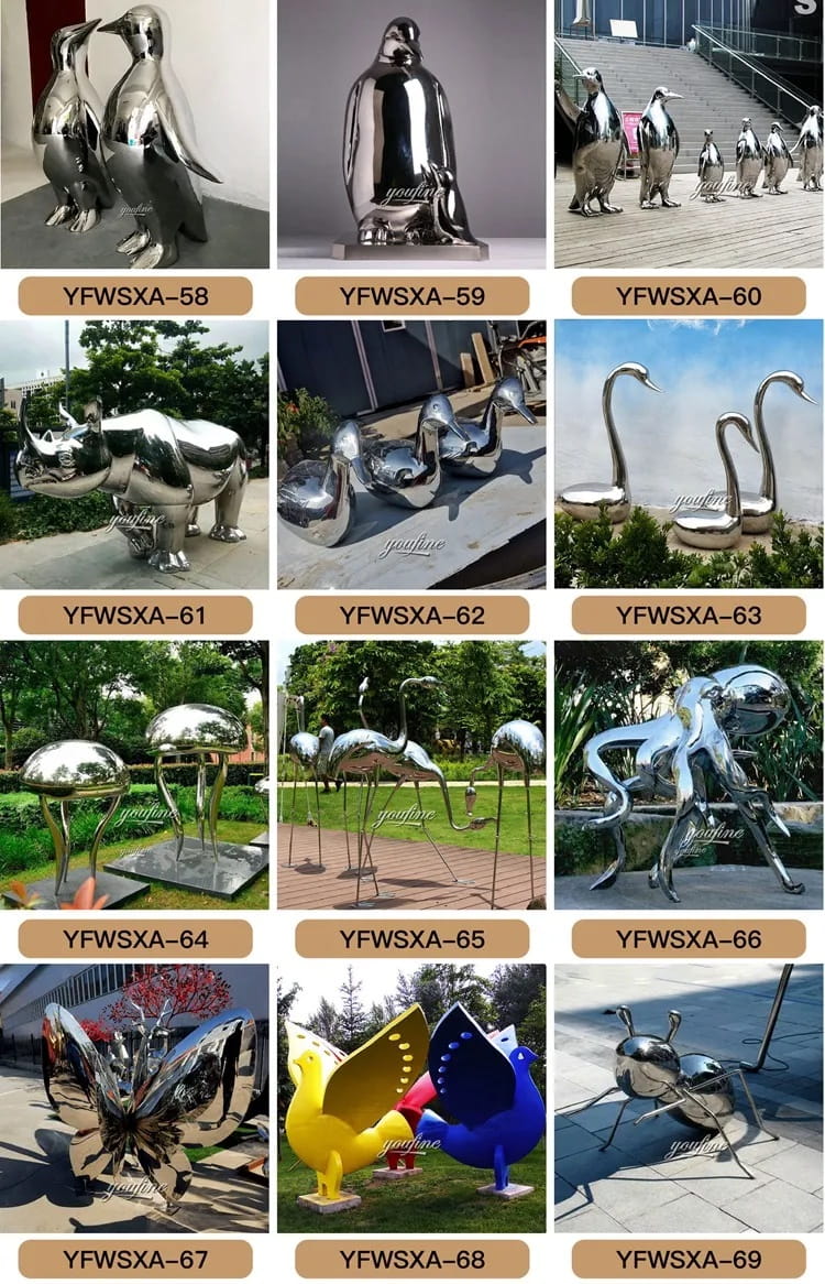 more stainless steel animal sculptures for your ref