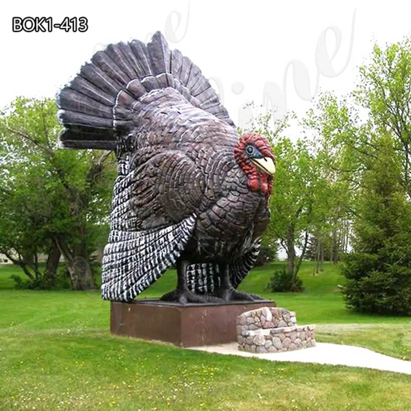 outdoor turkey statue-YouFine Sculpture