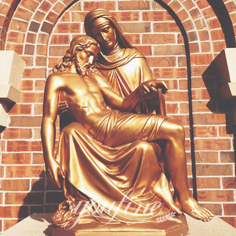 the statue of mary holding jesus-YouFine Sculpture