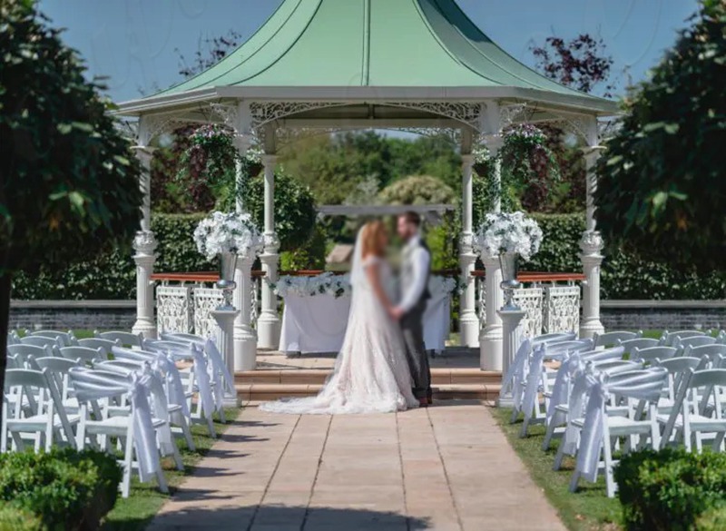large outdoor wedding gazebo