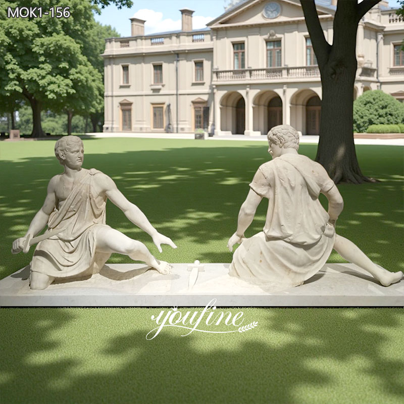 Greek Warrior Statue Marble Art Decor  MOK1-156