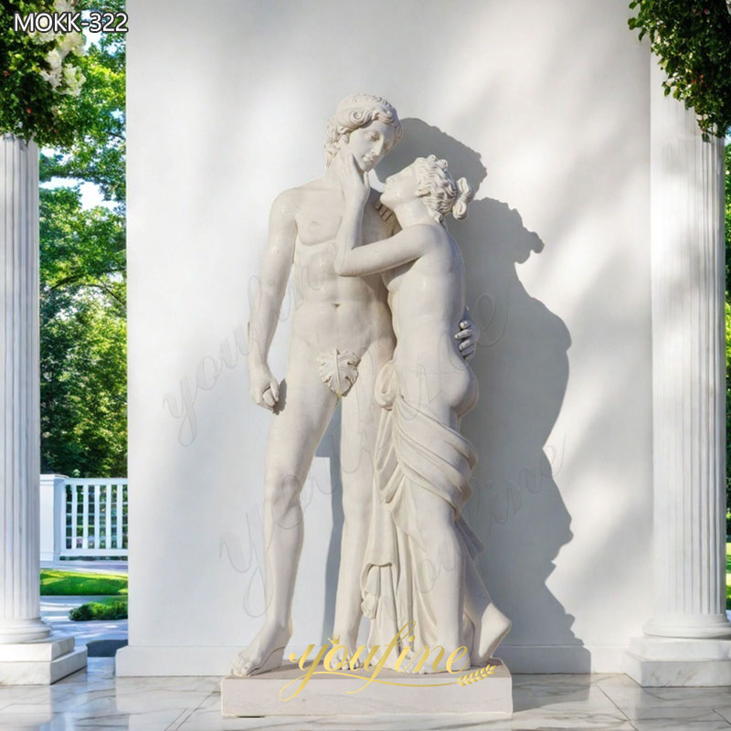 Life Size Marble Venus and Adonis Statue for Sale