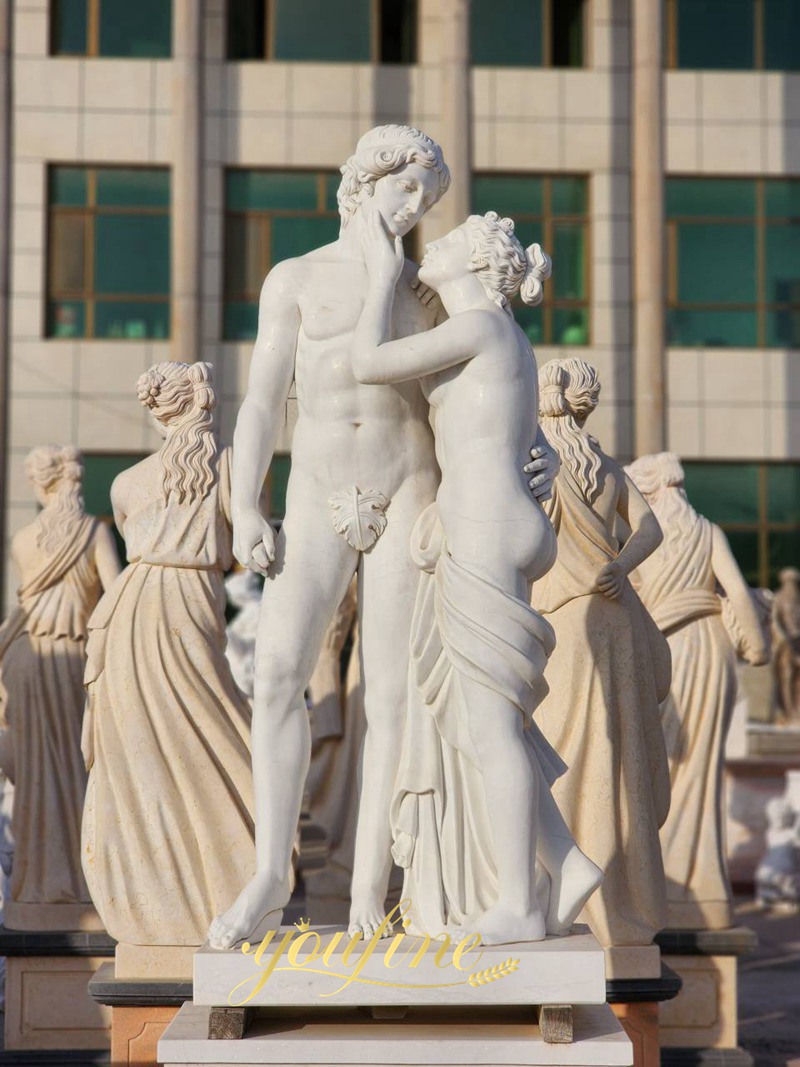 Life Size Marble Venus and Adonis Statue