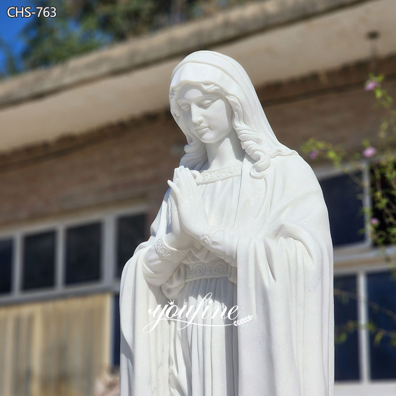 Marble Mary Statue for Outside