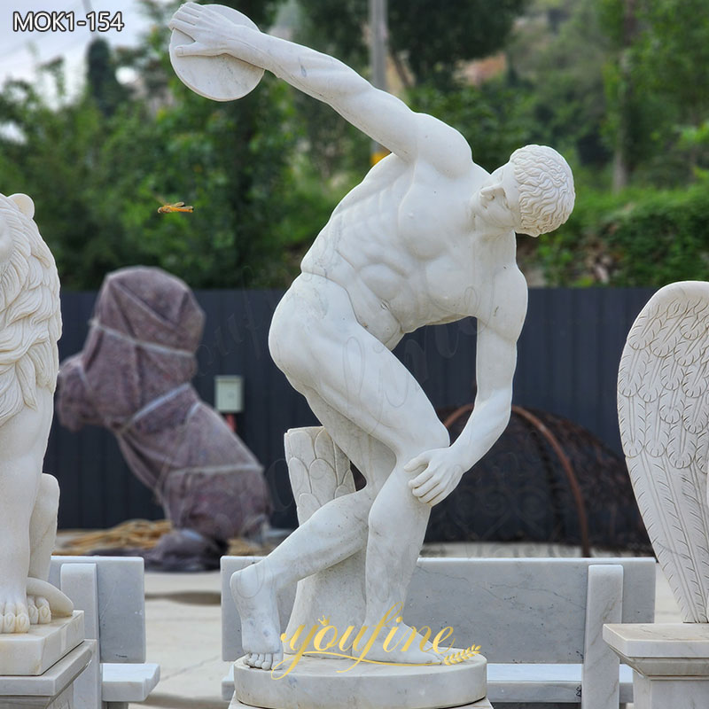 Marble Discus Thrower Greek Sculpture