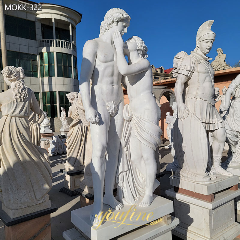 Marble Venus and Adonis Statue