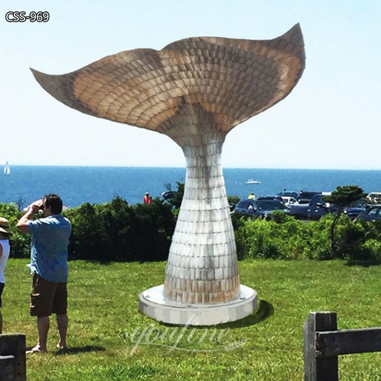 Masterpiece Stainless Steel Whale Tail Sculpture For Public CSS 969 Masterpiece Stainless Steel Whale Tail Sculpture For Public CSS 969