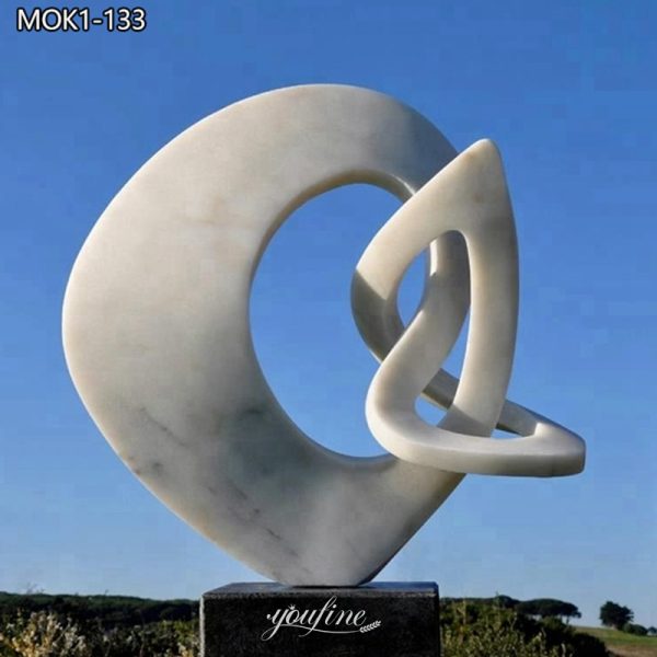 Unique Modern White Marble Abstract Sculpture Supplier MOK1-133