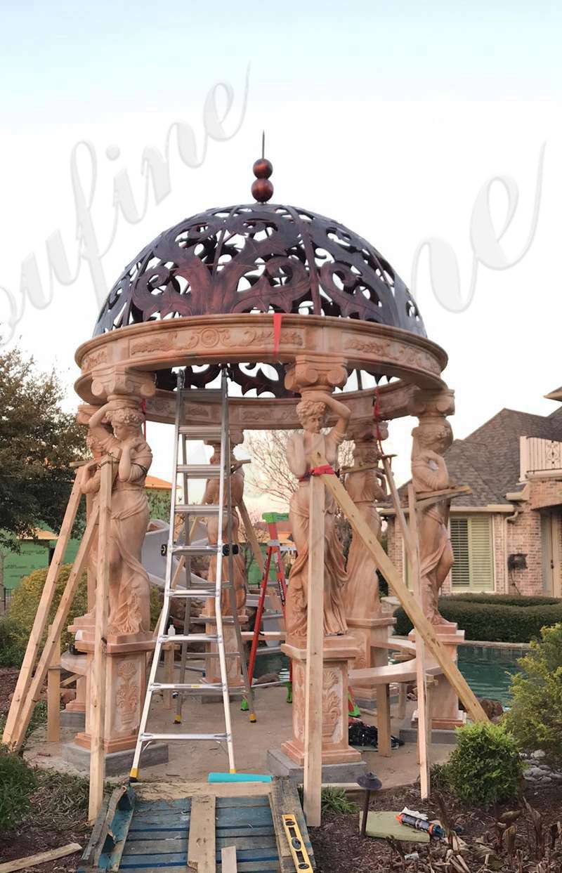 YouFine Marble Gazebo Feedback from Texas Client