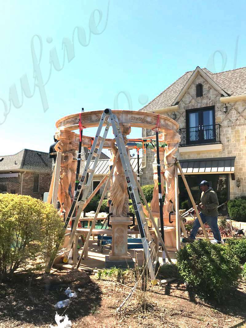 YouFine Marble Gazebo Feedback from Texas Client