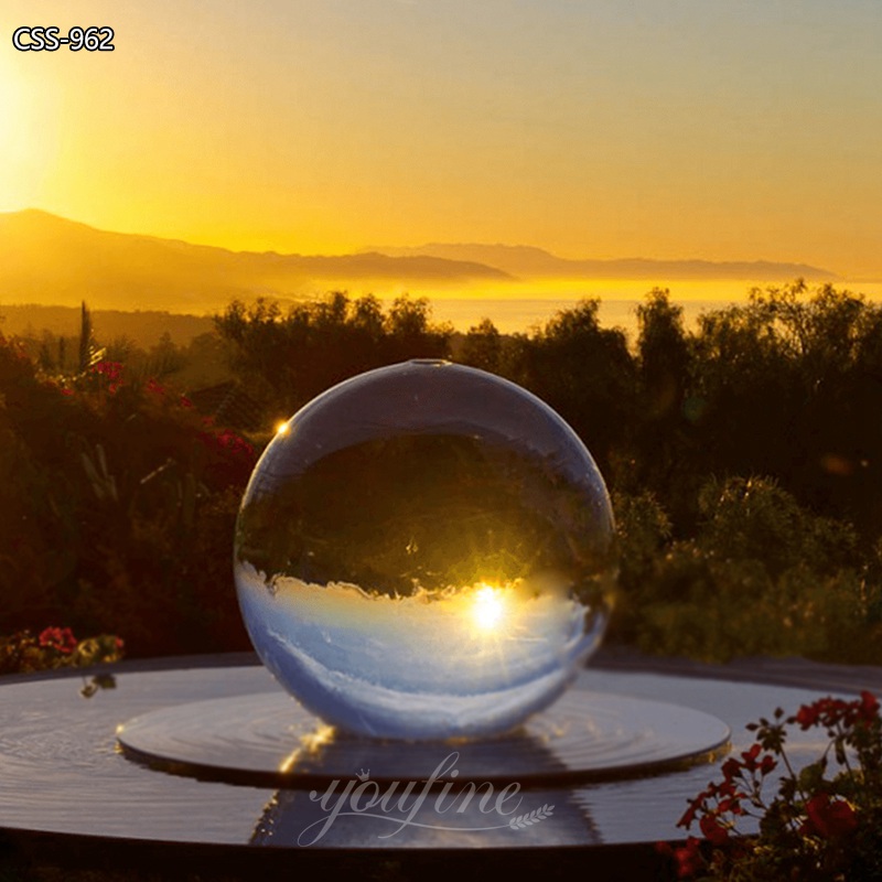 acrylic ball water feature
