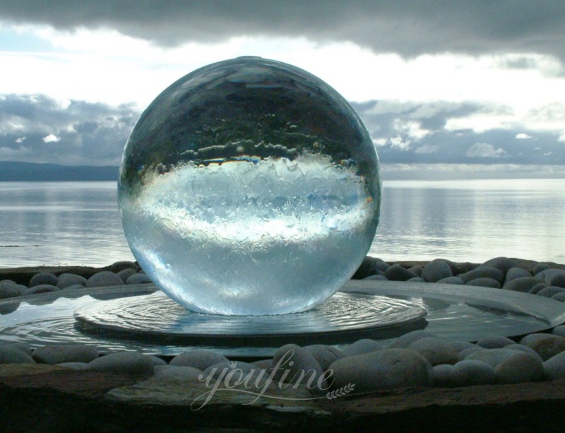 acrylic globe water feature