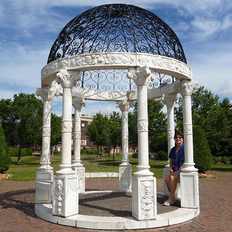 hand carved marble gazebo